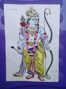 Shanti nos regala este dibujo festejando el Rama Navami